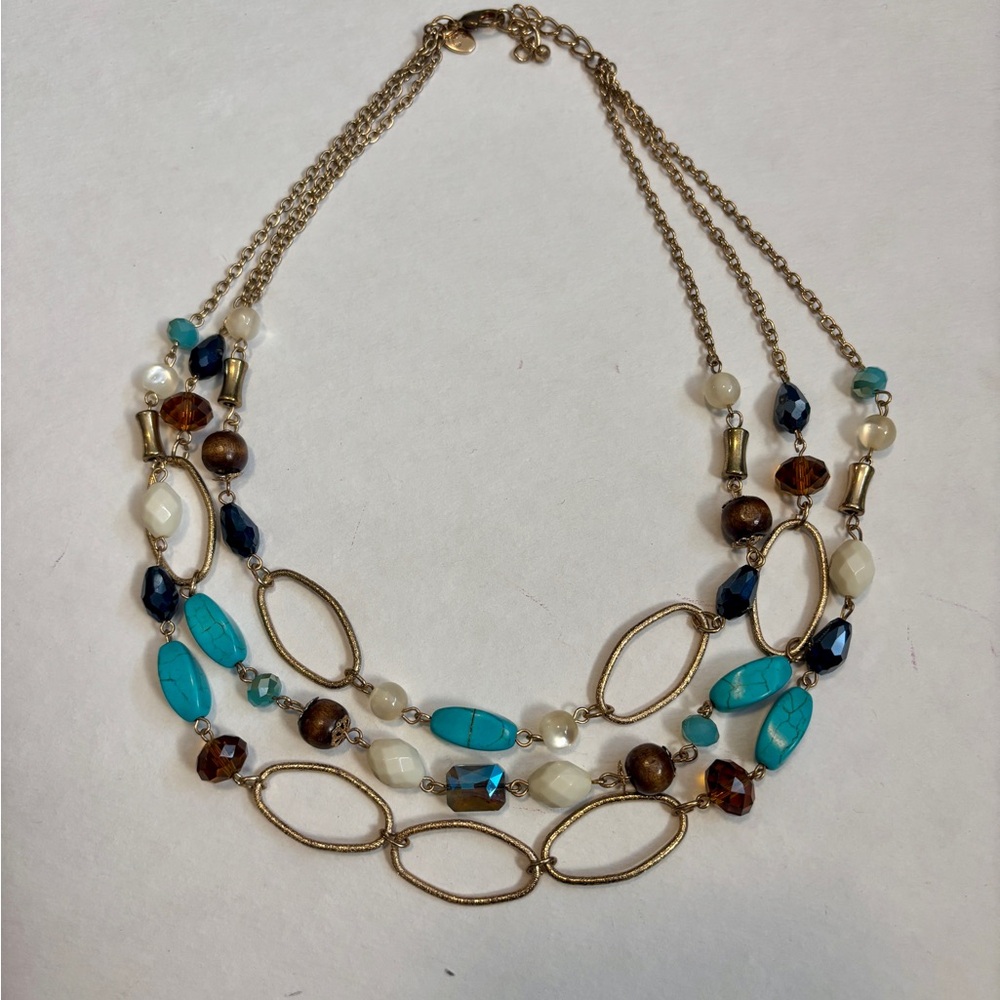 Elegant Multi-Color Beaded Necklace